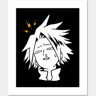 Kaminari Denki Funny Face Posters and Art